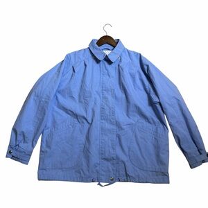Clipper Mist London Fog Mens XL Reg Field Jacket Blue Lightweight Utility Coat